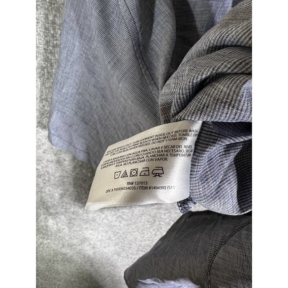 Orvis Woven Short Sleeve Tech Shirt Mens Size‎ XXL Blue Polyester Chest Pockets - Picture 5 of 16